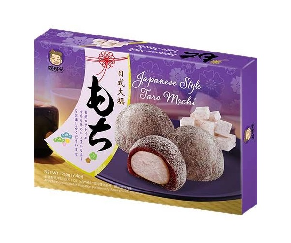 Dolce giapponese Mochi al Taro - Szu Shen Po 210g.